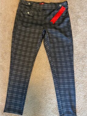 MAZE COLLECTION Houndstooth Plaid Leggings Pants Women's Size  2X new